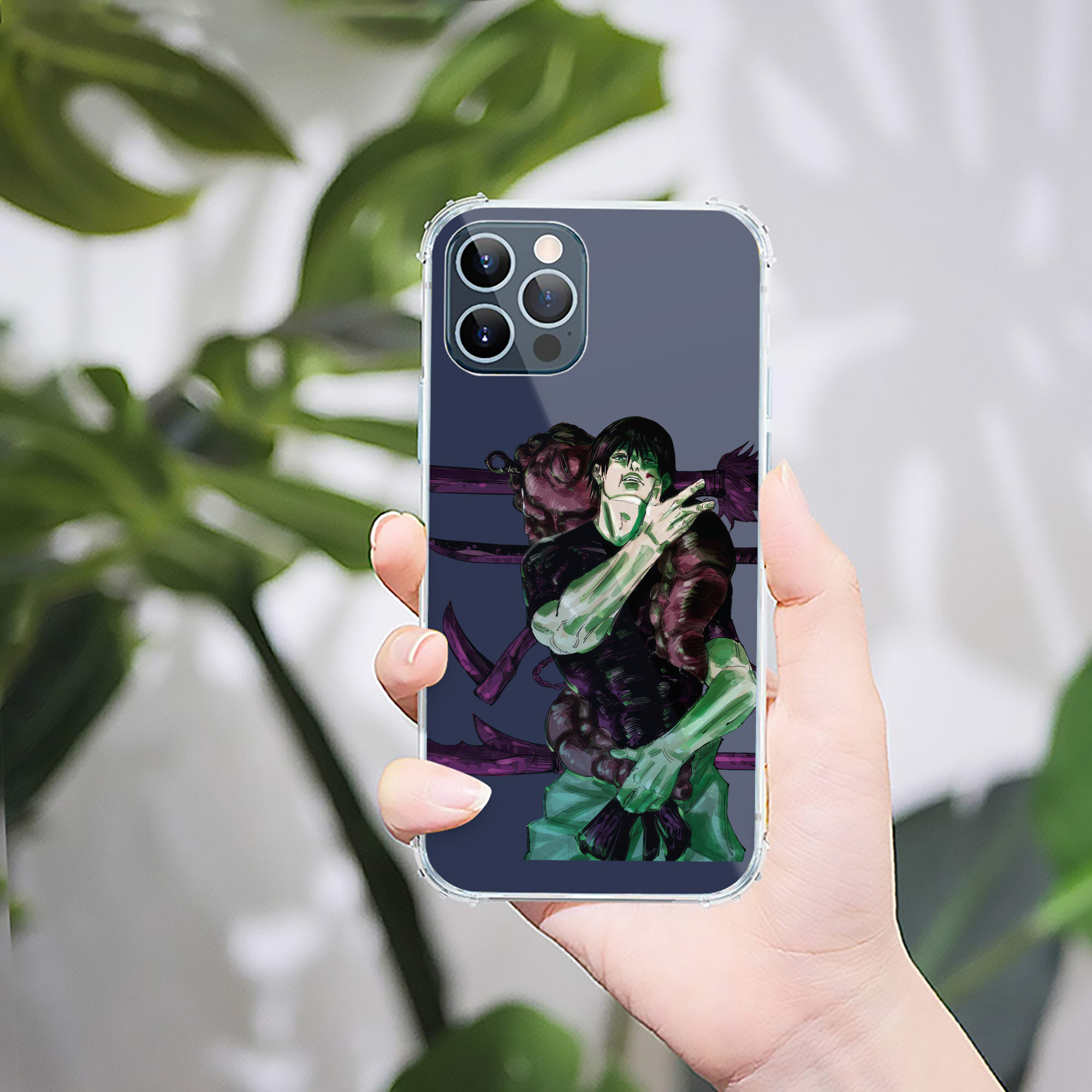 （画像用） 呪術廻戦 Jujutsu Kaisen 【iPhone 12シリーズ対応】透明スマホケース（クリアソフトケース）